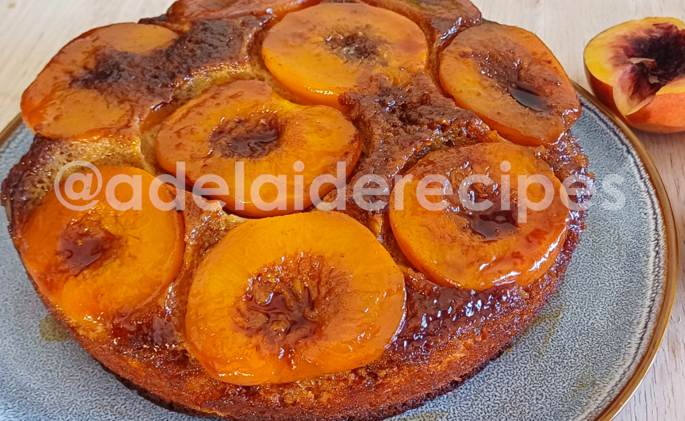 Caramelized Peach Cake | Easy and Delicious Recipe