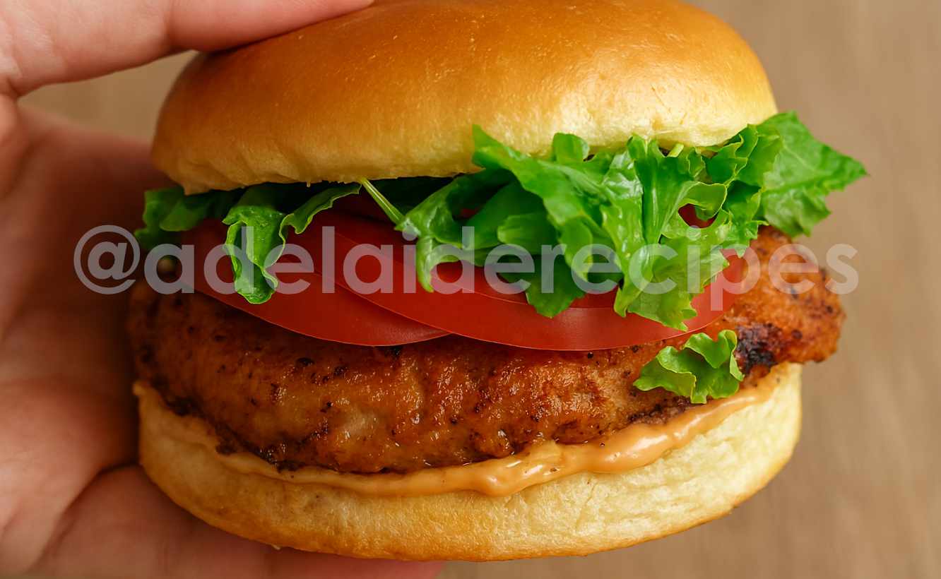 Homemade Crispy Chicken Burger