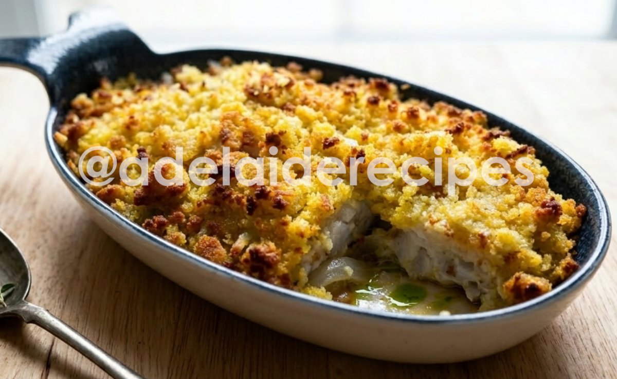 Oven Hake Medallions with Cornbread | Easy and Quick Recipe!