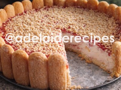 Strawberry Charlotte | Strawberry Semifreddo with La Reine Sticks | Strawberry Cheesecake