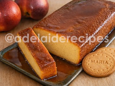 Creamy Peach Pudding with Maria Biscuit | Easy and Quick Recipe
