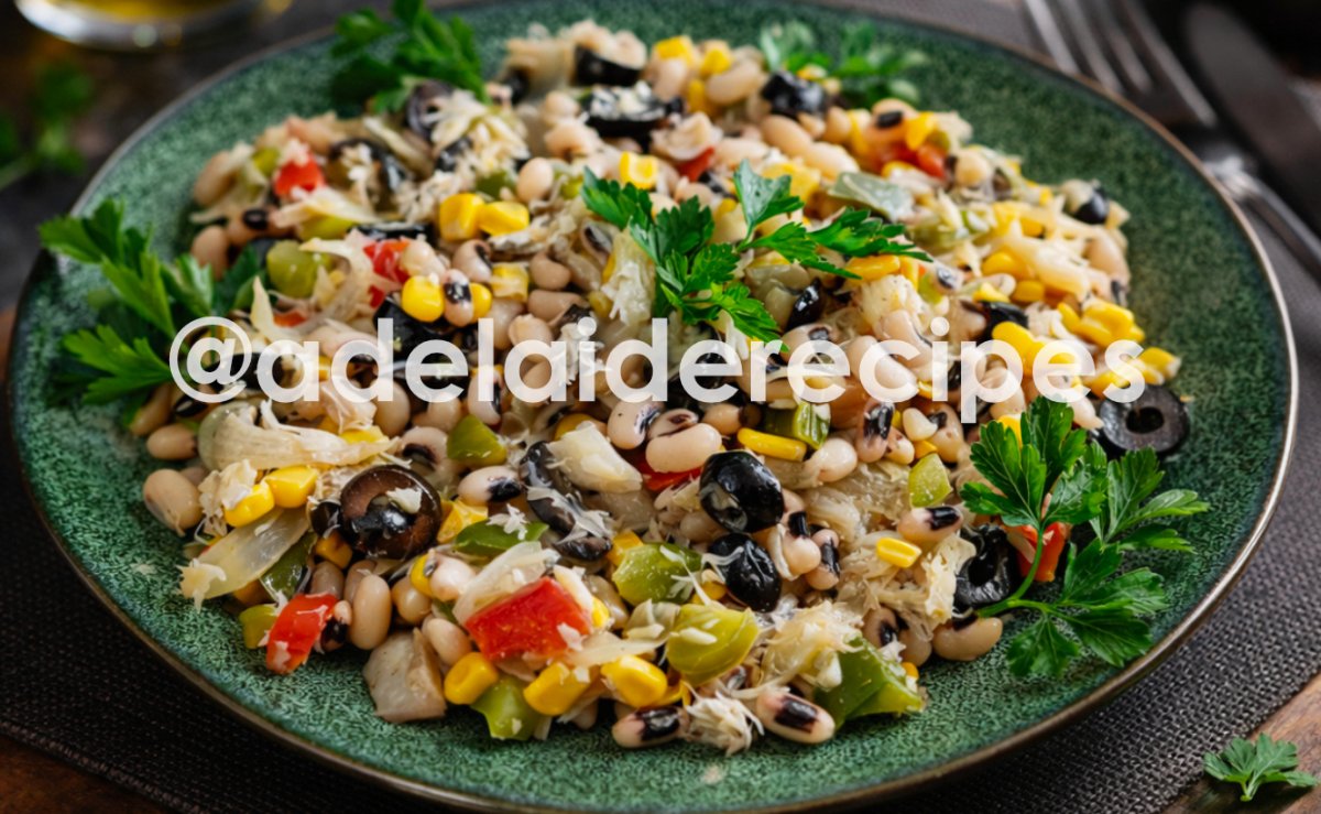 Cod Salad with Black-Eyed Beans | The Easiest Portuguese Recipe!