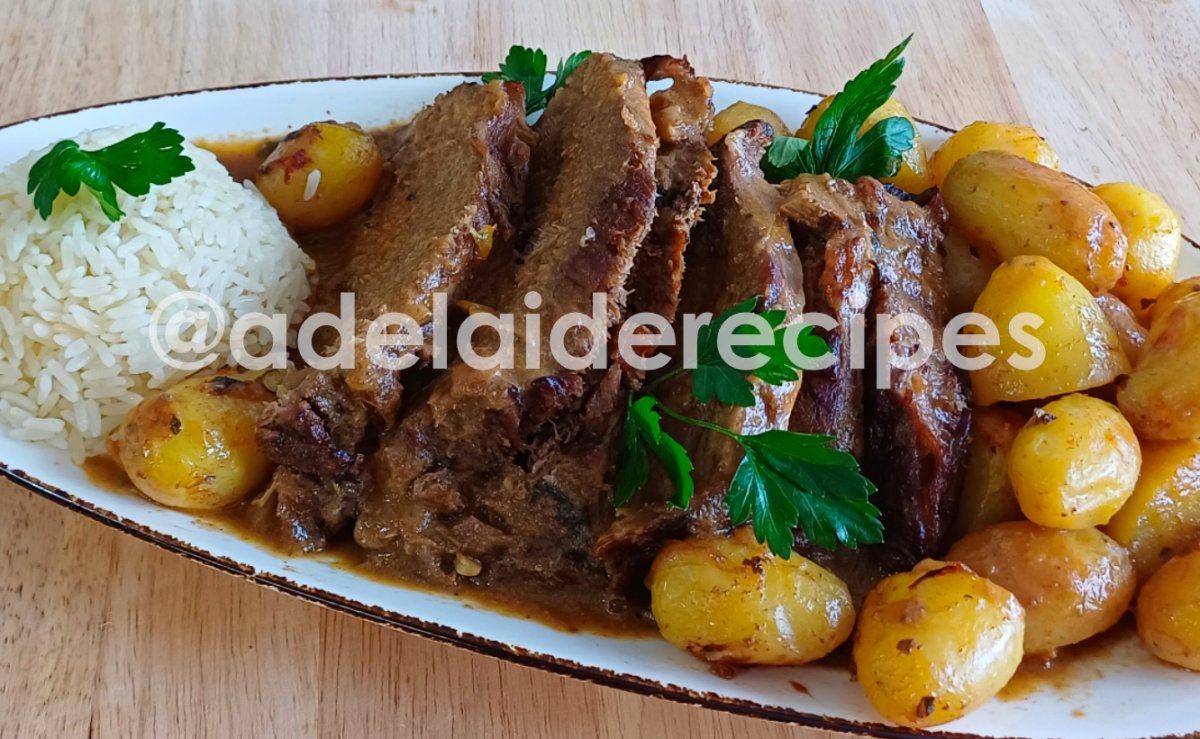 Juicy Oven Roasted Veal with Potatoes