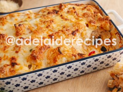 Macarrão com Atum Gratinado no Forno