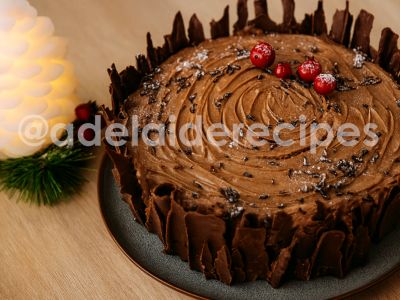 How to Make a Christmas Log | Delicious and Beautiful Cake for Christmas Dinner!