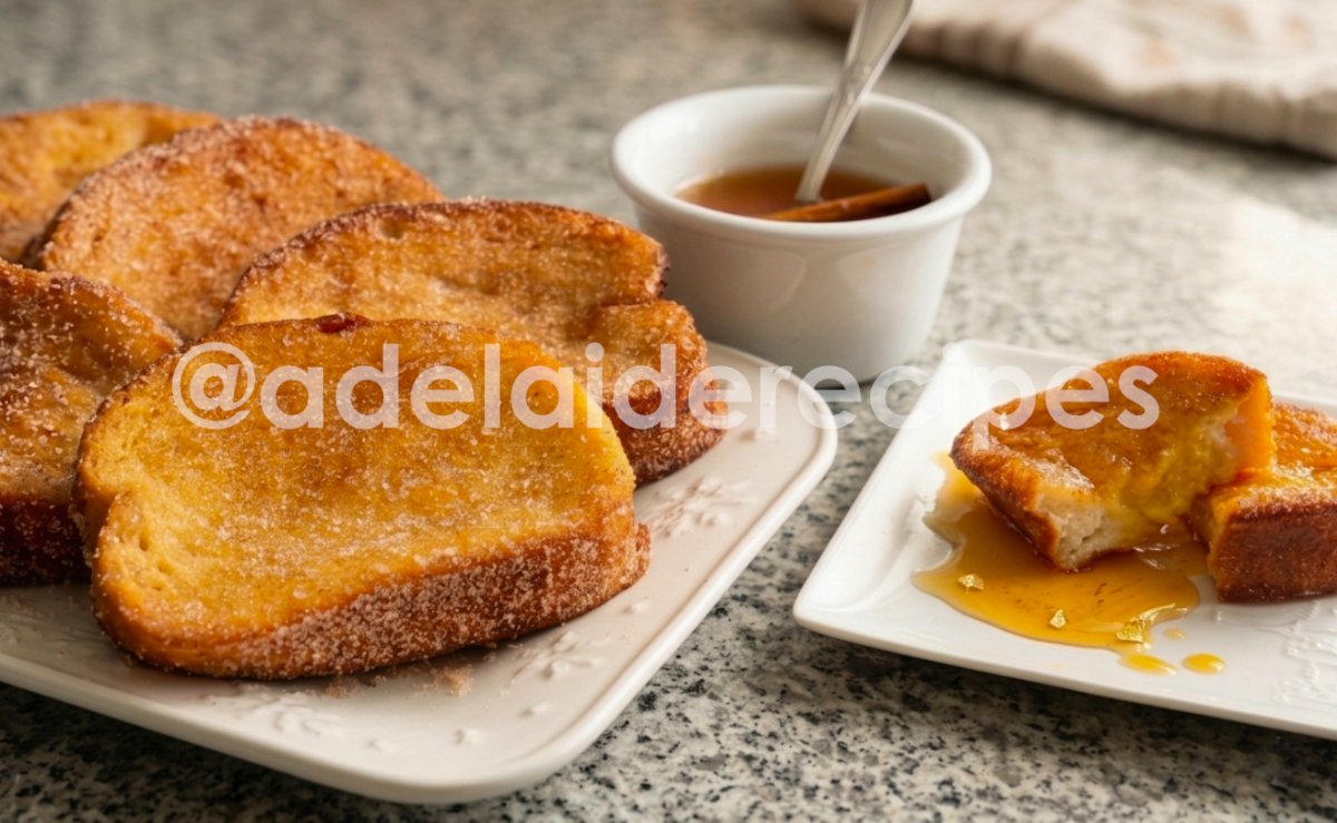 French toast with orange syrup | Christmas dessert!