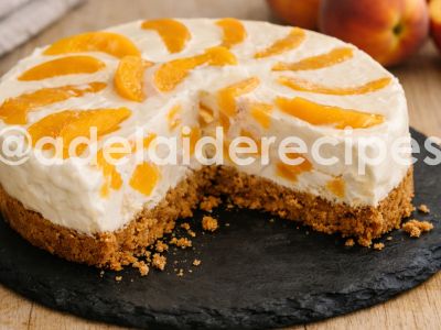 Peach Cheesecake | Easy and Simple Recipe