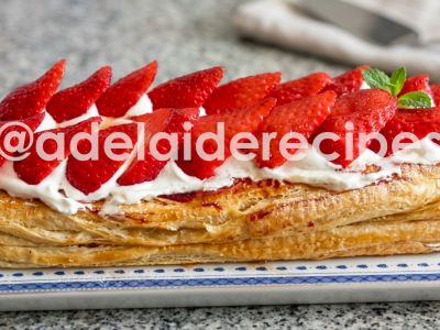 Puff Tart with Whipped Cream and Strawberries | Easy and Delicious Recipe!
