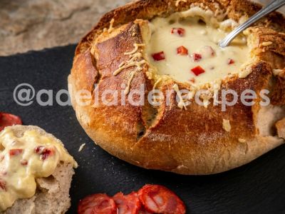Bread stuffed with with Cheese & Chorizo | Easy, Crispy and Incredibly Delicious!