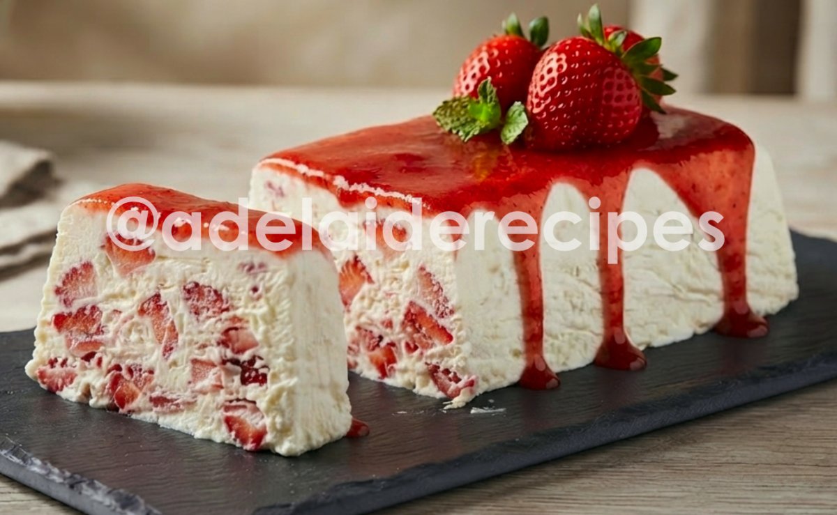 Strawberry Semifreddo | The Perfect Summer Dessert!